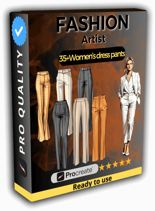 35+ Women's Dress Pants - PROCREATE FASHION ARTIST