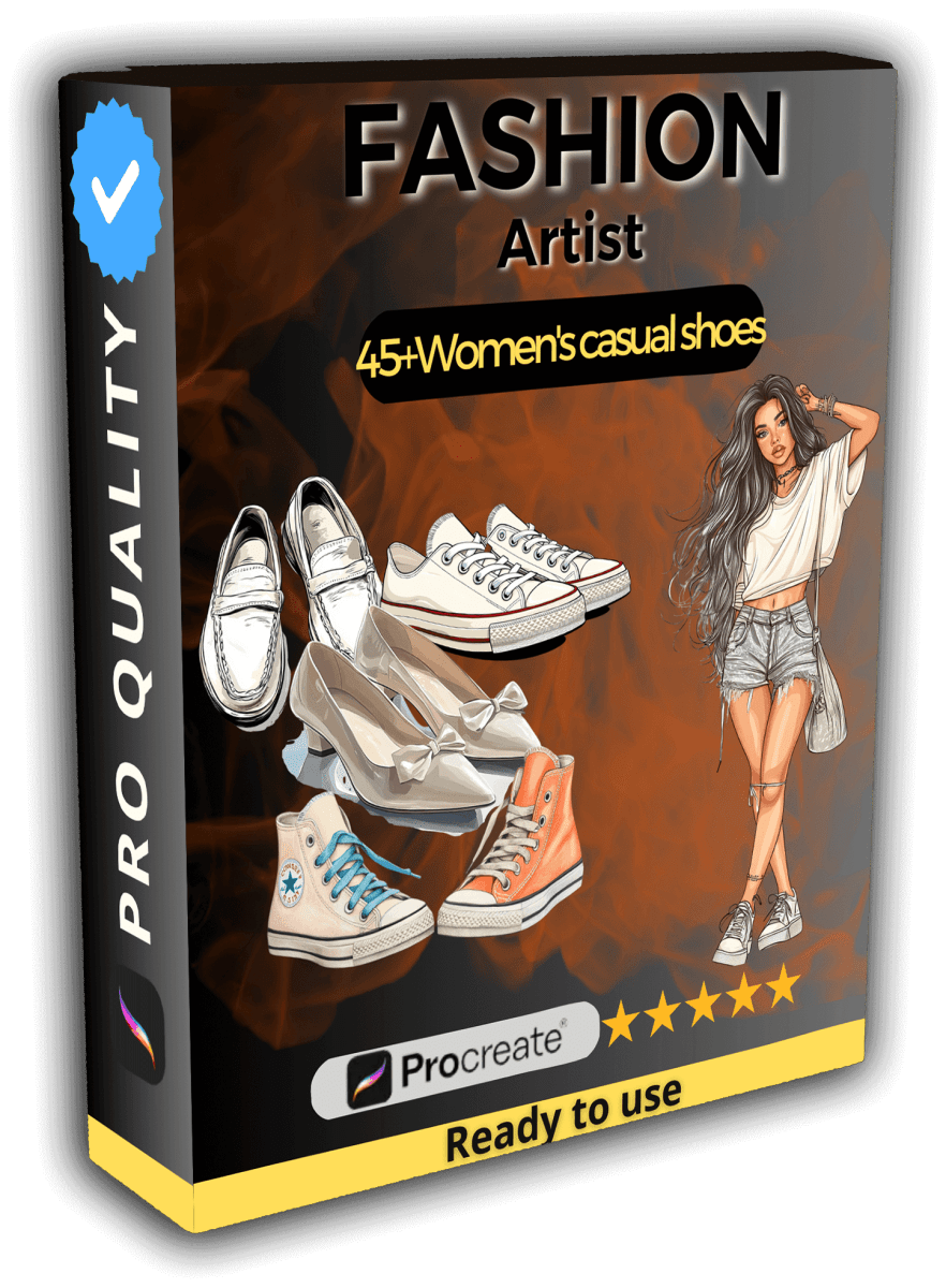 40+ Women's Casual Shoes - PROCREATE FASHION ARTIST