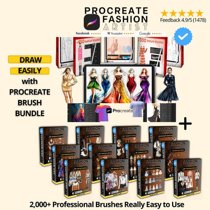 Procreate Fashion Bundle PREMIUM - PROCREATE FASHION ARTIST