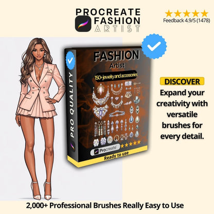 Procreate Fashion Bundle PREMIUM - PROCREATE FASHION ARTIST